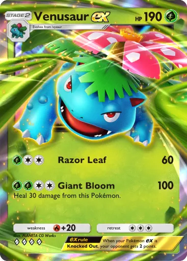 Venusaur ex card image