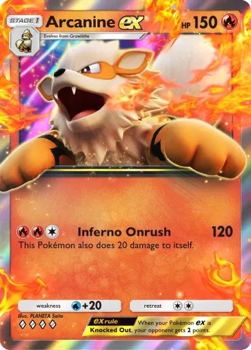 Arcanine ex card image