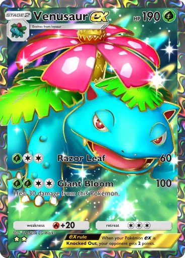 Venusaur ex card image