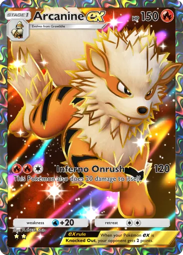 Arcanine ex card image