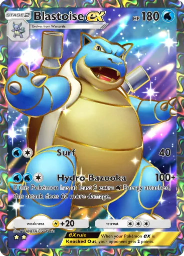 Blastoise ex card image
