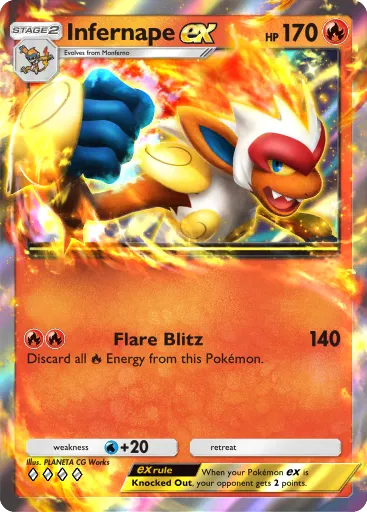 Infernape ex card image