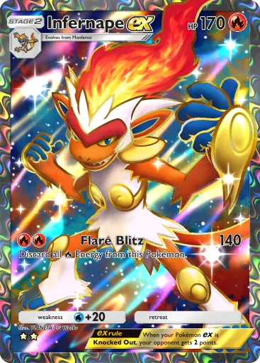 Infernape ex card image
