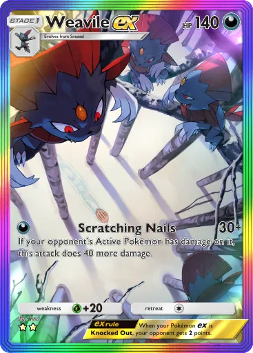 Weavile ex card image