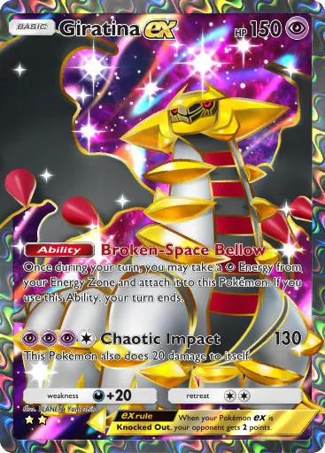 Giratina ex card image