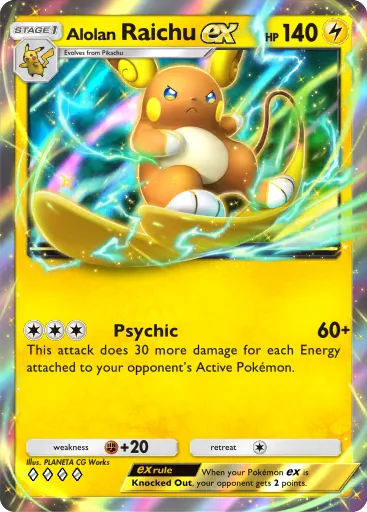 Alolan Raichu ex card image