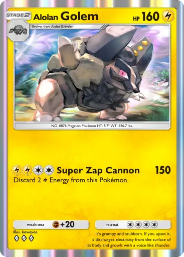 Alolan Golem card image