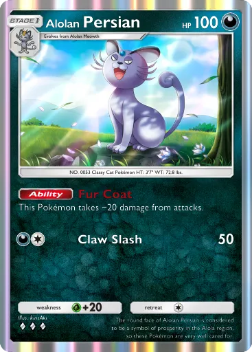 Alolan Persian card image