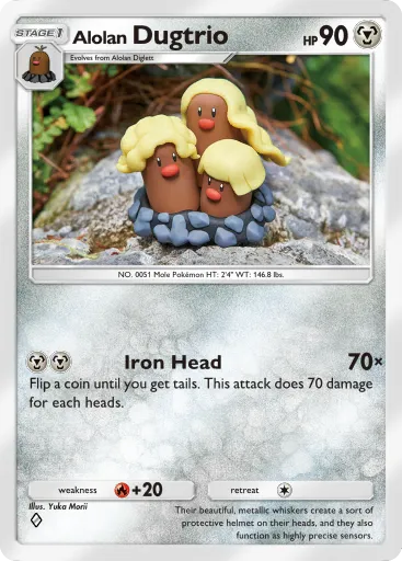 Alolan Dugtrio card image