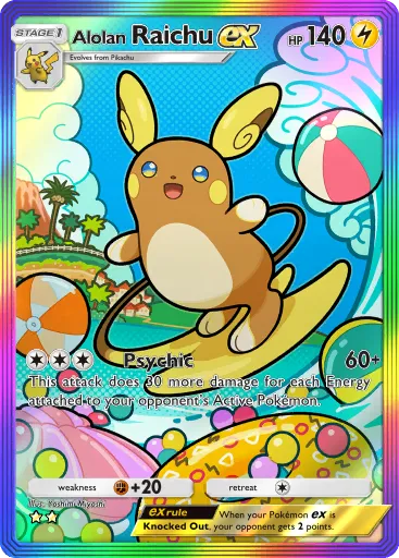 Alolan Raichu ex card image