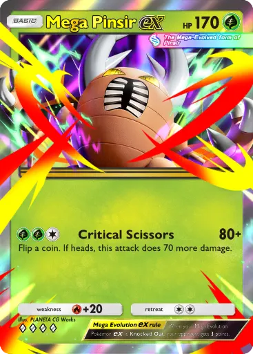 Mega Pinsir ex card image