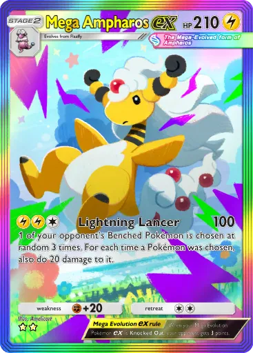 Mega Ampharos ex card image