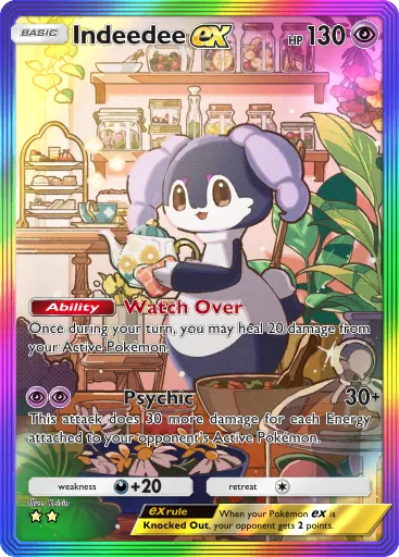 Indeedee ex card image