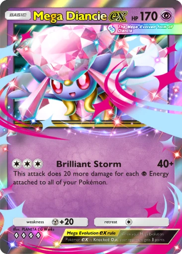 Mega Diancie ex card image