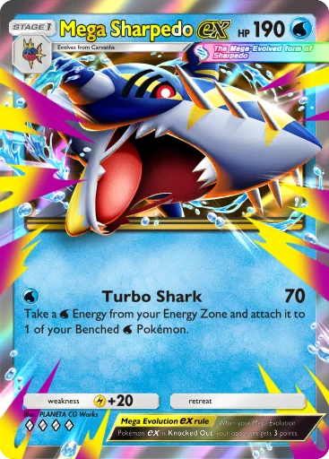 Mega Sharpedo ex card image