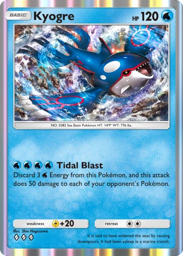 Kyogre card image