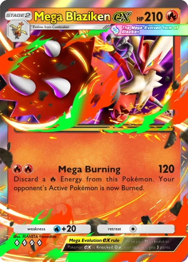 Mega Blaziken ex card image
