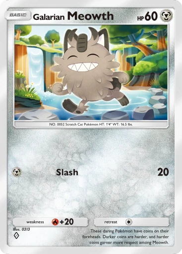 Galarian Meowth card image