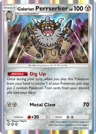 Galarian Perrserker card image