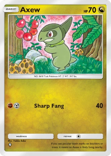 Axew card image