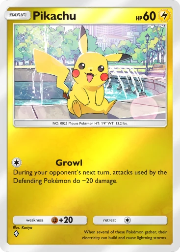 Pikachu card image