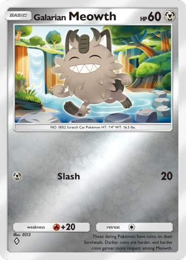 Galarian Meowth card image