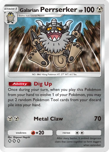 Galarian Perrserker card image
