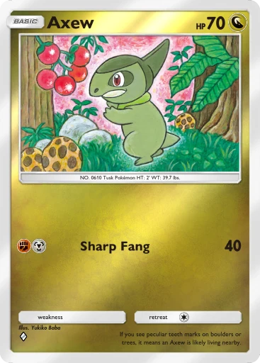 Axew card image