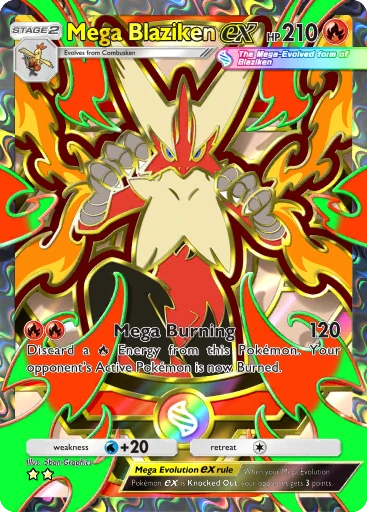 Mega Blaziken ex card image