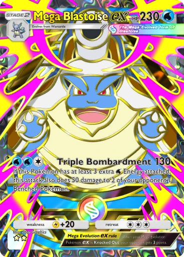 Mega Blastoise ex card image
