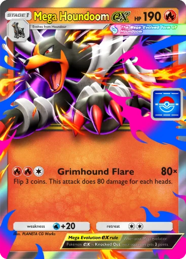 Mega Houndoom ex card image